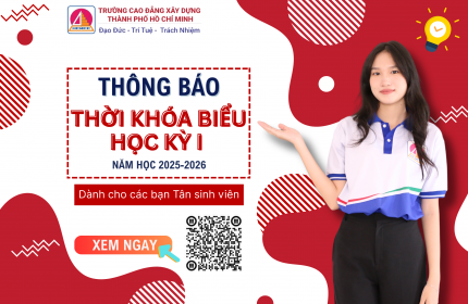 THỜI KHÓA BIỂU HỌC KỲ I NĂM HỌC 2025-2026